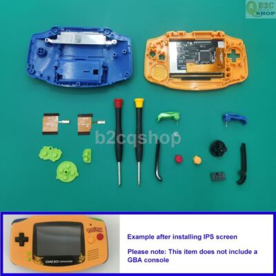 IPS Display LCD Backlight Kit Pre install Shell 720x480 for GBA GameBoy Advance