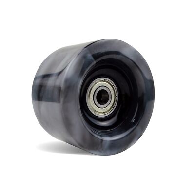 CAPETOS Black and White Swirl Roller Skate Wheels - Roller Rink Derby Quad Sk...