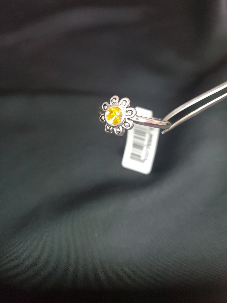 Stacks By DaVinci- Stacking Rings - Yellow Flower STK19-11