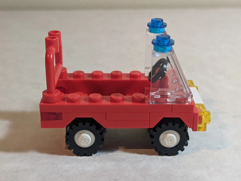 LEGO винтажный классический город #6505 пожарного начальника автомобиля 1988 - 100% полный с руководством - Изображение 4 из 4