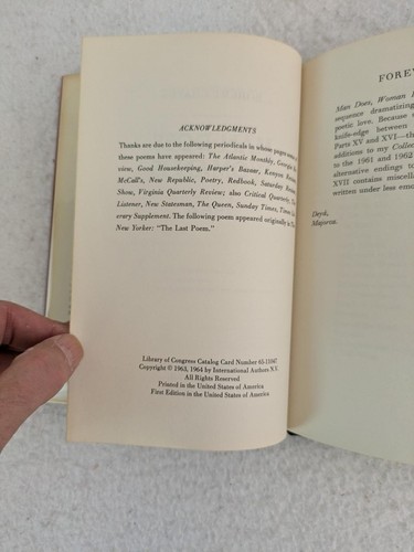 Robert Graves MAN DOES, WOMAN IS 1964 Doubleday & Co., NY First US Edition HC/DJ - Picture 5 of 6