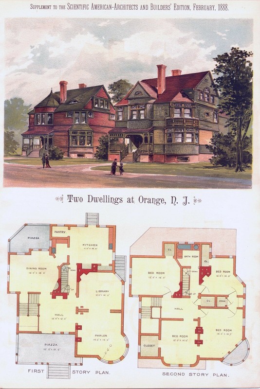 Two Dwellings in Orange, N. J. - Sc. Amer. Architects and Builders Edition -1888