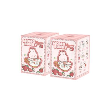 MOMO BUNNY Strawberry Town Blind Box Mystery Figures Action Toys