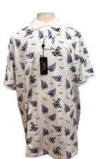 NWT Polo Ralph Lauren Men  s XL Mesh Bear Shirt White Blue Classic Fit