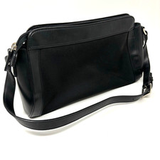 Esprit borsa donna borsetta nera ecopelle tessuto nylon più tasche