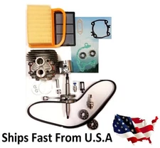 Cylinder kit for Stihl TS420 Crankshaft Overhaul gasket set air filter bearings