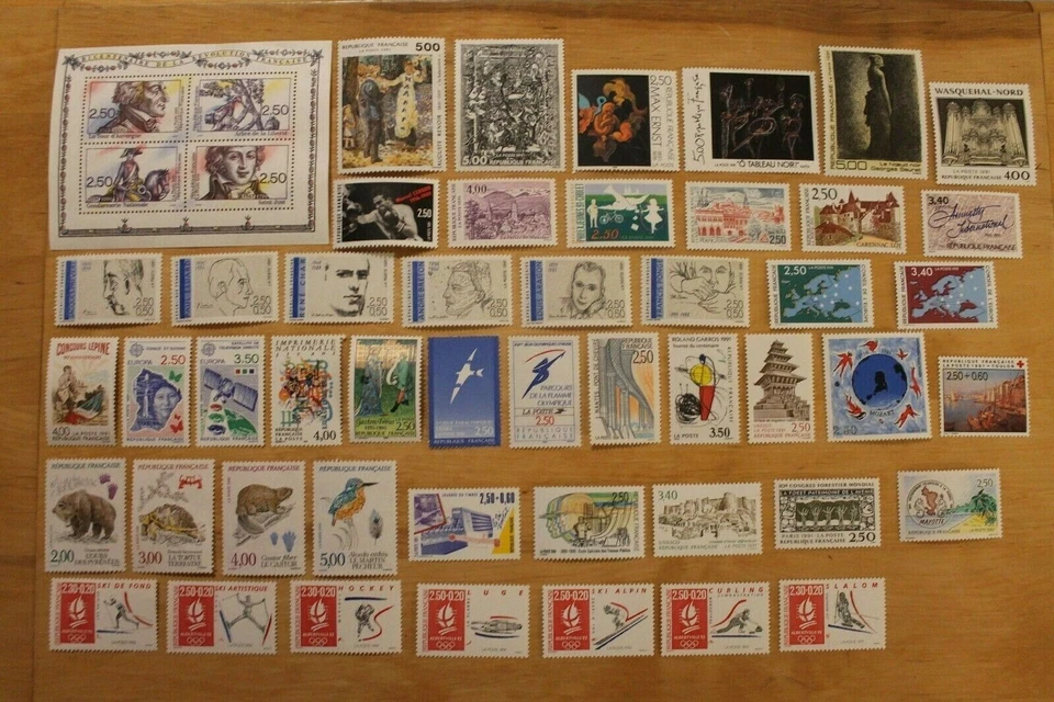 Timbres Français neufs pour l'année 1991 - lot 1-T031 - Photo 1/1