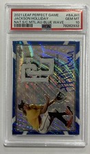 2021 Leaf Perfect Game Jackson Holliday Blue Wave /9 AUTO POP 1