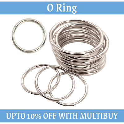 2-50 Stück Metall O Ringe Halsbänder Schnallen Riemen für Gurtband Gurt Blei Griff Basteln