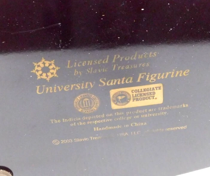 Estatuilla de mesa de Papá Noel College Treasures Oklahoma Sooners 2003 de colección Foto 4 de 4
