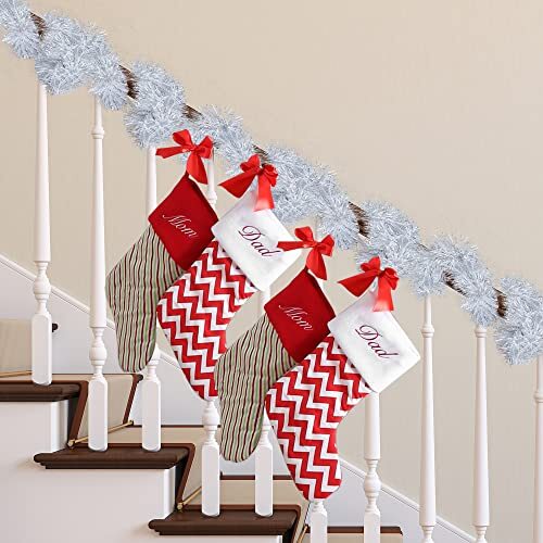 32.8Ft Christmas Tinsel Garland Xmas Tree Decorations Christmas Silver & - Picture 4 of 8