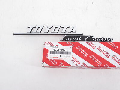 OEM Toyota Land Cruiser FJ40 Front Fender Emblem Badge – 75305-60011 (1969-1974) Chrome Metal