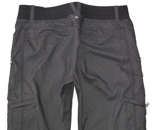 Athleta Womens Cargo Roll-up Workout Straight Pants Sz 8 Charcoal w Stretch - 第 6/10 張圖片