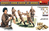 Soviet Tank Crew At Work Figure Kunststoff Kit 1:3 5 Modell Miniart
