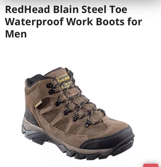RedHead Blain Steel Toe Boots RedHead Blain Steel Toe Waterproof Work Boots for Men | Cabela main image 2