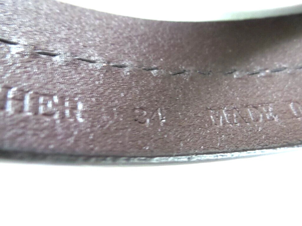 ROUTE 66 съемная пряжка темно коричневый кожаный ремень размер 34 новый - Изображение 4 из 4