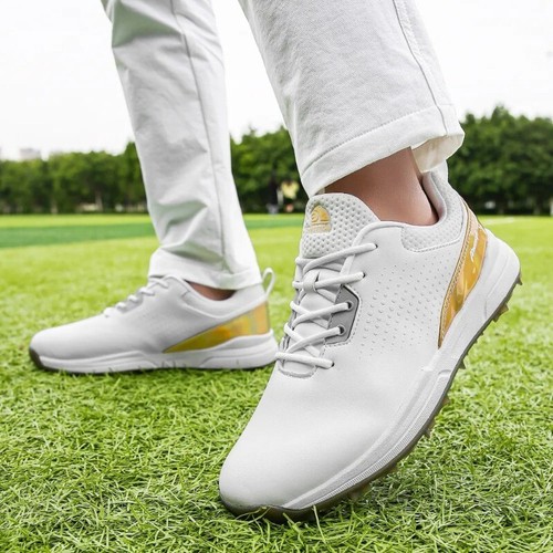 Men's Spikeless Golf Shoes Waterproof Anti-Slip Comfortable Golf Training Shoes - Picture 7 of 23