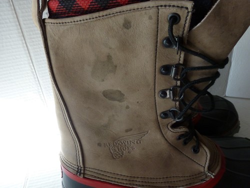 Red Wing Snow Boots Steel Toe Waterproof Wool Flannel Lined Insulated Men's 8 - Picture 4 of 24