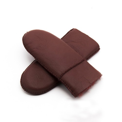 Guanti Donna Guanti Pelliccia Termica Foderati Pelle di Pecora Inverno Caldi Adulti Rosa Beige - Foto 19 di 20