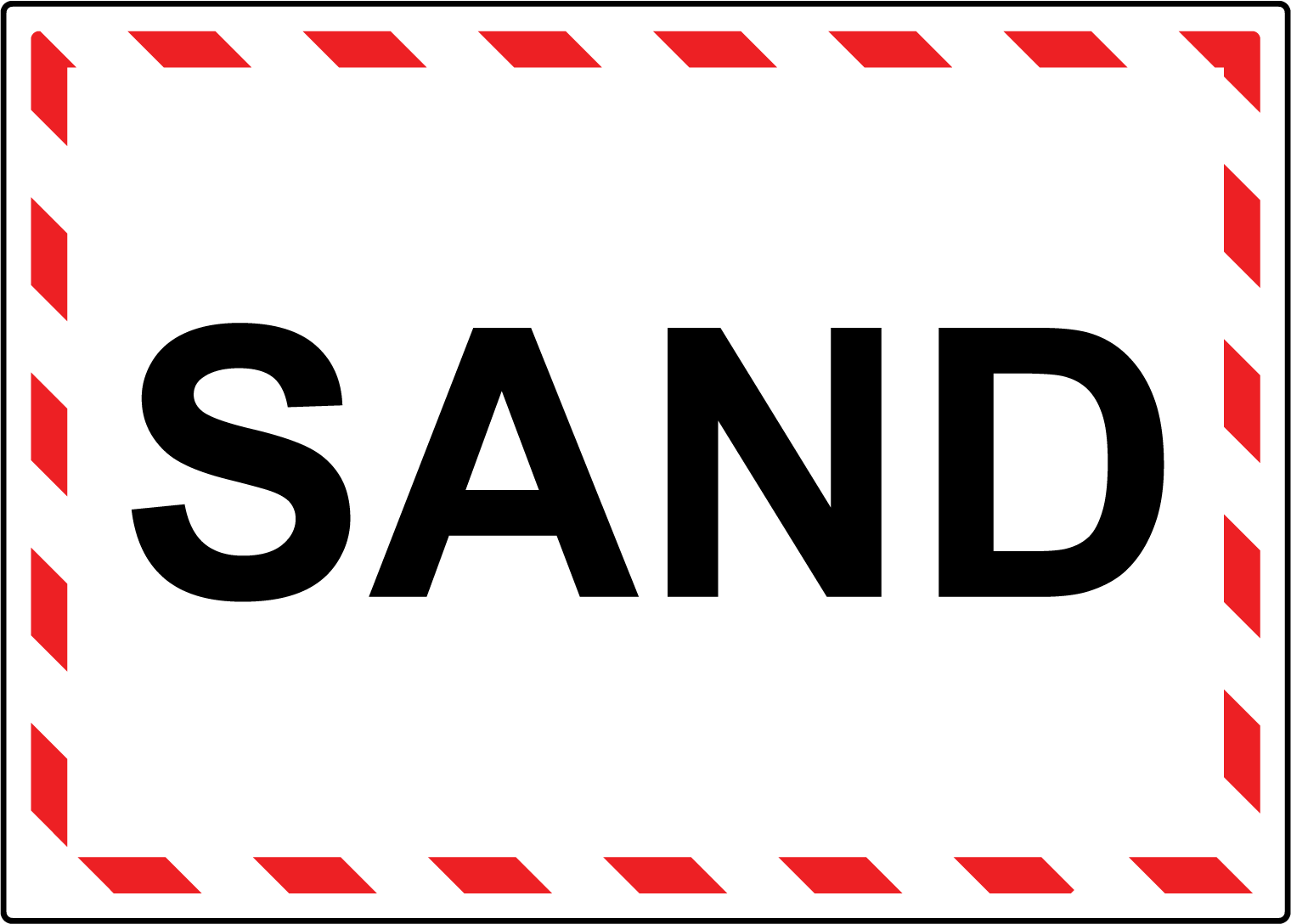 SAND Laminated Vinyl Waterproof Decal Sticker Label  
