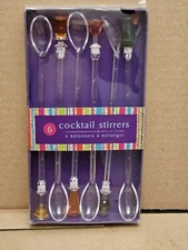 Amscan Inc 6 Cocktail Drink Stirrers New In Box