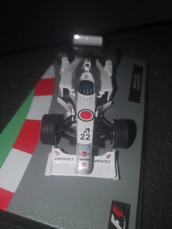 FORMULA 1 F1 AUTO COLLECTION SCALA 1/43 - BAR 002 - J. Villeneuve -Teca Box - Immagine 3 di 4