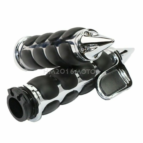 Chrome Handlebar Hand Grips for Harley Heritage Softail Classic FLSTC - Bild 5 von 6