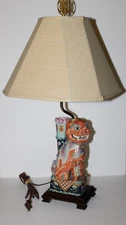 Vintage Qing Foo Dog Incense Lamp