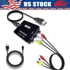 HDMI To RCA AV Adapter Converter Cable CVBS 3RCA 1080P Composite Video Audio