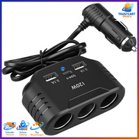 ZigarettenanzüNder Verteiler 120W 12V 24V 3 Steckdosen USB Auto ZubehöR