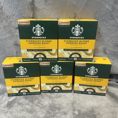 Starbucks For Nespresso Vertuo, Blonde Espresso Roast Coffee 50 Capsules 04/2026