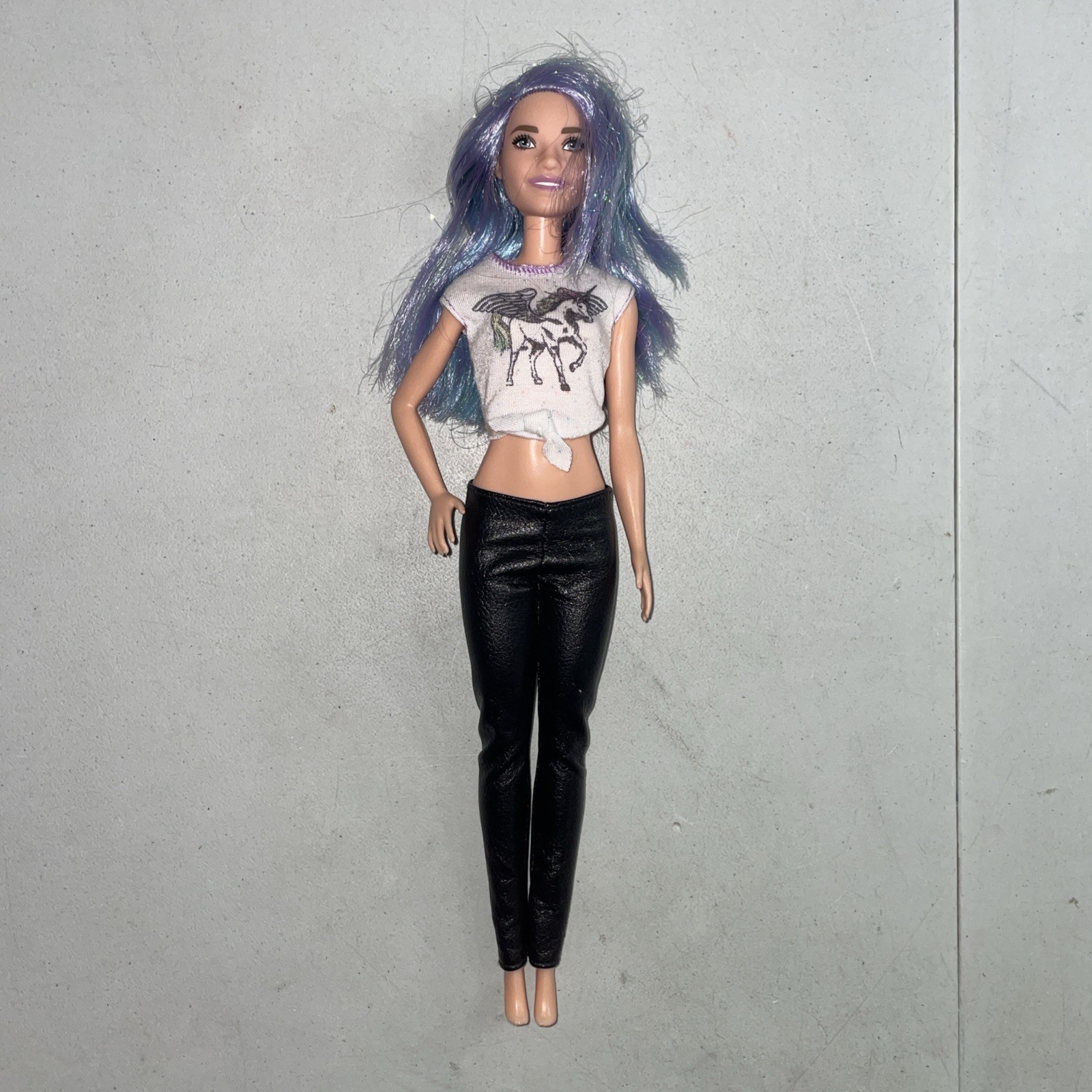 Barbie Mattel Fashionistas #88 Doll Purple/Blue Hair Unicorn