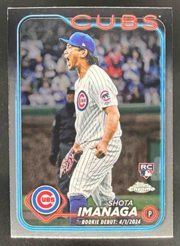 2024 Topps Baseball Chrome Update Shota Imanaga #USC95 RC Chicago Cubs