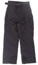 VINTAGE 2000 COLUMBIA WOMENS L BLACK NYLON INSULATED HIGH-RISE SNOW SKI PANTS