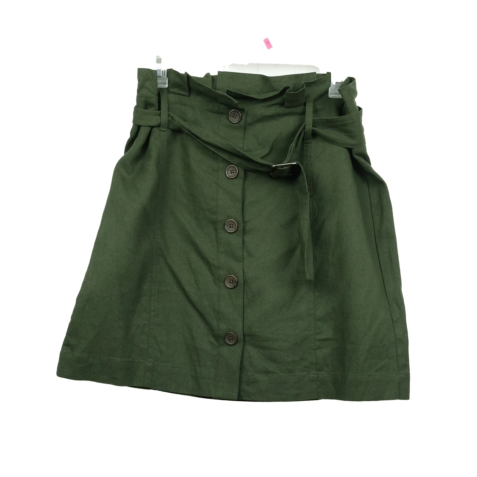 Banana Republic Linen Blend Skirt Green Size 8 Boho Workwear NWT