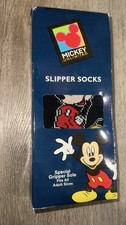 Vintage Mickey Mouse Unlimited Slipper Socks New in Box NOS
