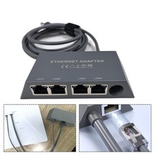 Ethernet Adapter with Four For RJ45 Ports Ideal Length of 1 64FT for Starlink