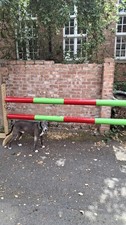 REITPFERD SPRUNGSTANGE H&Uuml;LLE ABDECKUNGEN, X 2, ROT & LIMETTENGR&Uuml;N, STARK, 3MT,