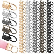 100 PCS Key Fob Hardware, 1 Inch Keychain Hardware with Ring Keyfob Hardwares...