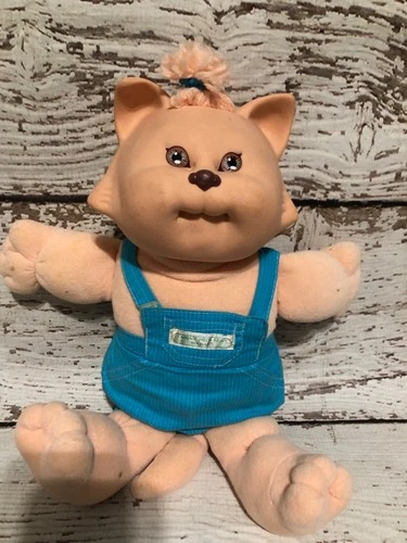 Vintage Cabbage Patch Kids Koosas Blond Cat 1983 With Outfit