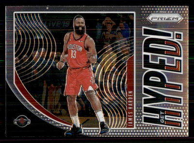 2019-20 Panini Prizm Get Hyped! #5 James Harden Houston Rockets