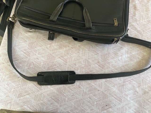 Black Multi Compartment Attache Case 17x11x3 - image 7