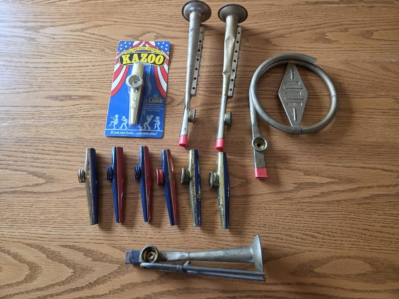 Vintage Metal Kazoo Lot Of 11
