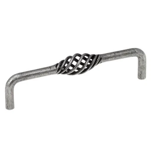 Hardware Resources Brushed Pewter Rope Pull Knob – 3-Pack, Kitchen Cabinet Vanity Closet Pulls Z118-3BNBDL - View #2