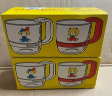 Suntory Pair Cups My Cups 2pc Set Rare Showa Retro w/ Stickers Auth From Japan