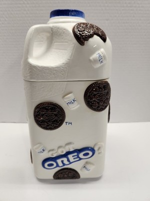 Rare Vintage Nabisco Oreo Cookie Milk Jug Cookie Jar Canister by Houston Harvest