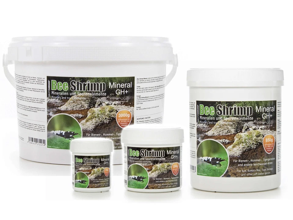 SaltyShrimp - Bee Shrimp Mineral GH+, versch. Größen Salty Shrimp