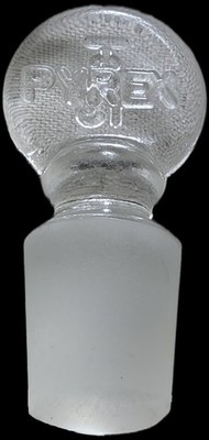 12pc Lot Pyrex Penny head Glass Ground Stopper Size 13