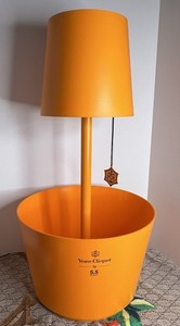 French Veuve Clicquot Ponsardin Champagne Cooler, Ice Bucket With Table Lamp