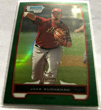 2012 Bowman Chrome Baseball Jake Buchanan Houston Astros Green Refractor #BCP215